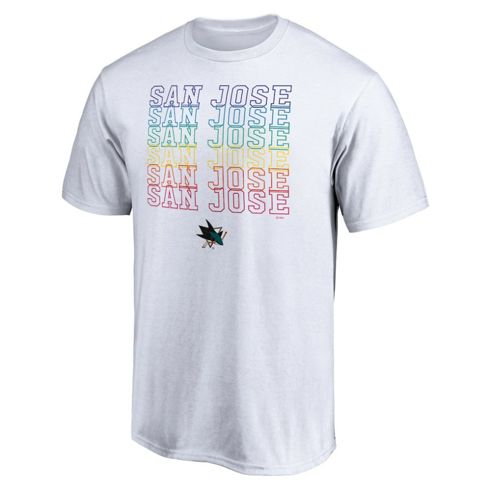 San Jose Sharks City Pride T-Shirt - White | NHL on sale