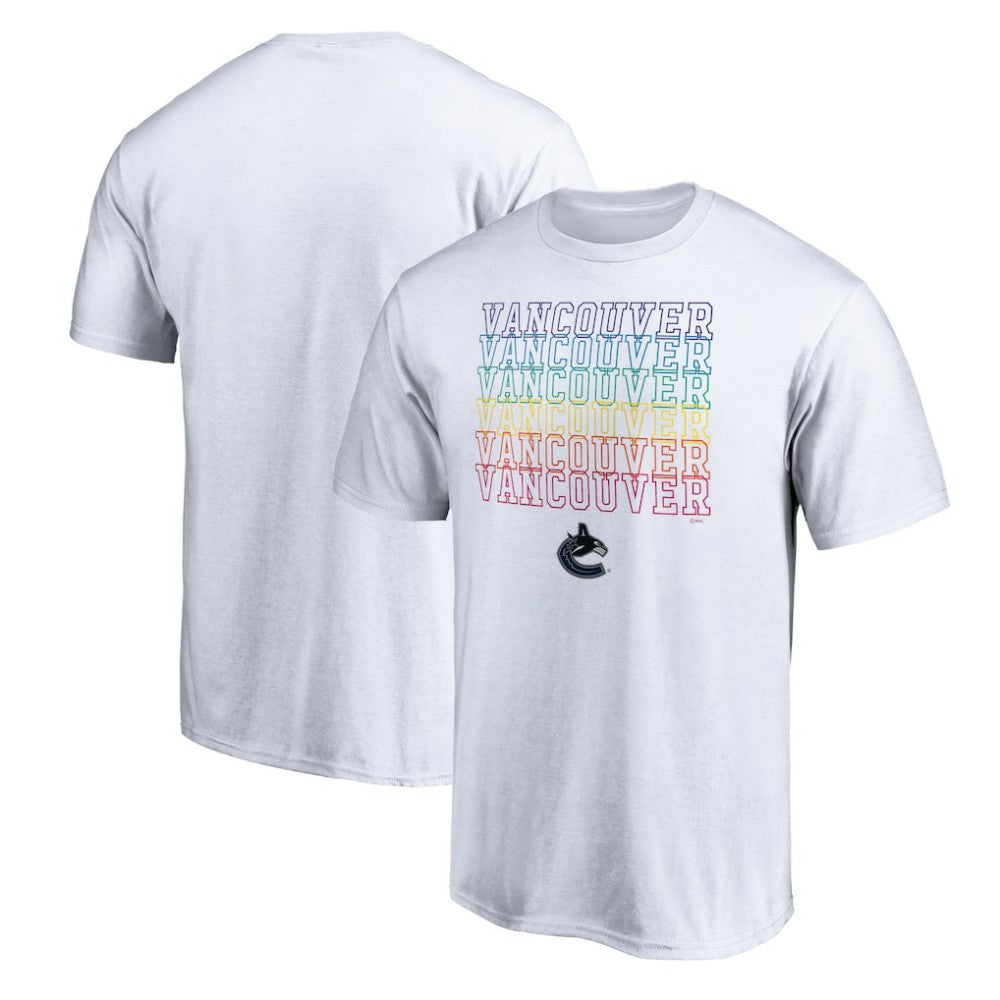 Vancouver Canucks City Pride T-Shirt - White | NHL discount