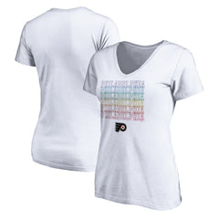 Philadelphia Flyers Women's City Pride V-Neck T-Shirt - White | NHL discount