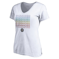Winnipeg Jets Women's City Pride V-Neck T-Shirt - White | NHL discount