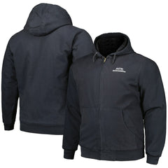 Seattle Seahawks Dunbrooke Big & Tall Dakota Canvas Hoodie Full-Zip Jacket - Charcoal - NFL