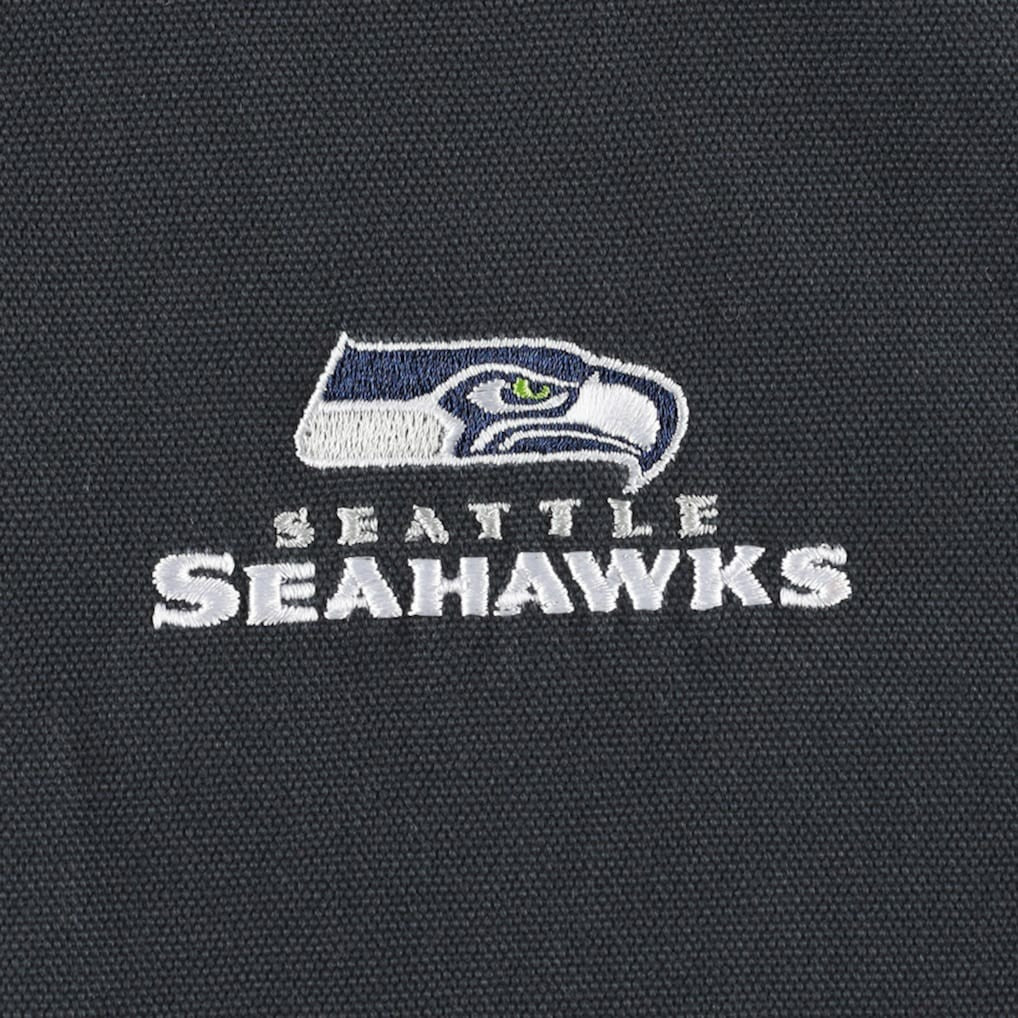 Seattle Seahawks Dunbrooke Big & Tall Dakota Canvas Hoodie Full-Zip Jacket - Charcoal - NFL