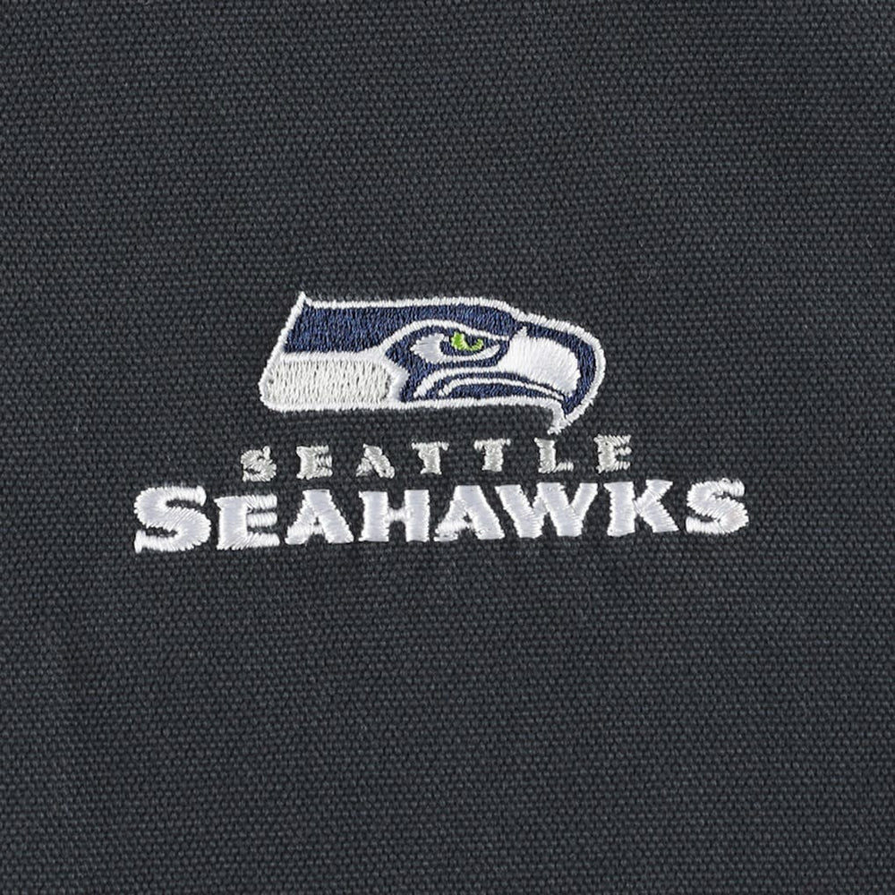 Seattle Seahawks Dunbrooke Big & Tall Dakota Canvas Hoodie Full-Zip Jacket - Charcoal - NFL