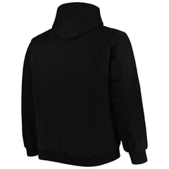 Cincinnati Bengals Dunbrooke Big & Tall Dakota Canvas Hoodie Full-Zip Jacket - Black - NFL