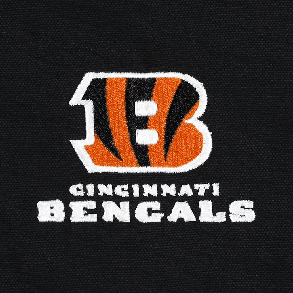 Cincinnati Bengals Dunbrooke Big & Tall Dakota Canvas Hoodie Full-Zip Jacket - Black - NFL