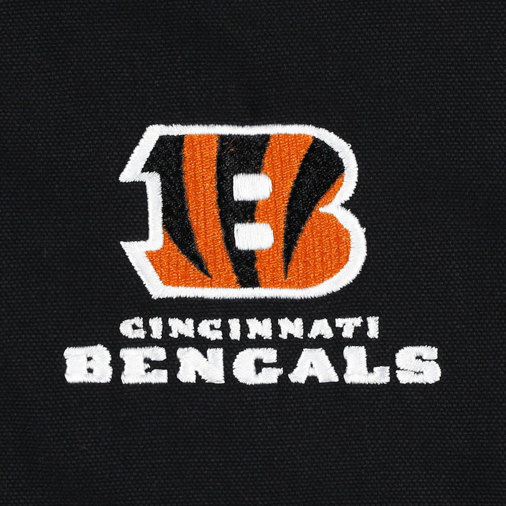 Cincinnati Bengals Dunbrooke Big & Tall Dakota Canvas Hoodie Full-Zip Jacket - Black - NFL