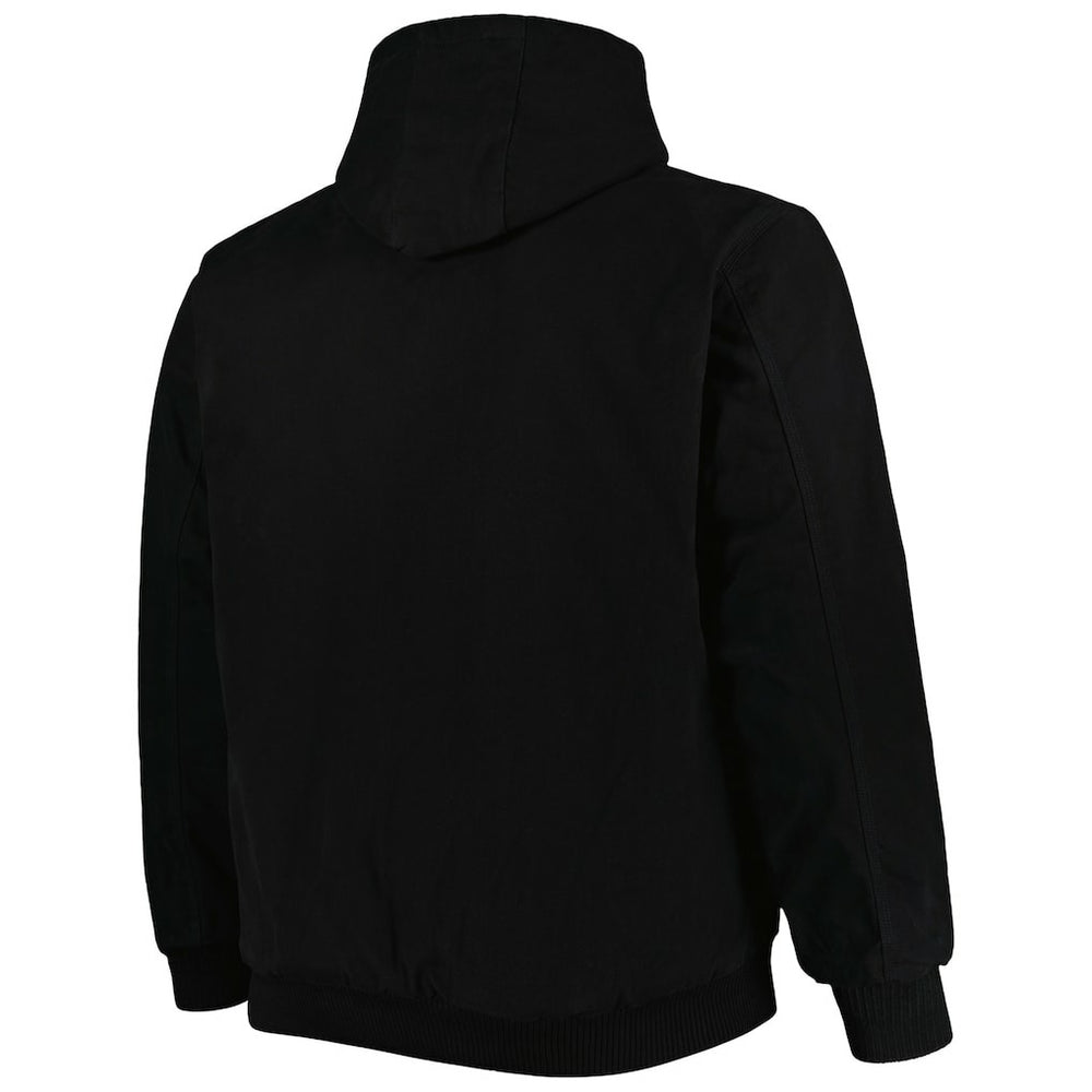 Minnesota Vikings Dunbrooke Big & Tall Dakota Canvas Hoodie Full-Zip Jacket - Black - NFL