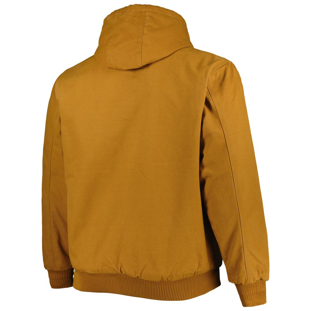 Detroit Lions Dunbrooke Big & Tall Dakota Canvas Hoodie Full-Zip Jacket - Tan - NFL