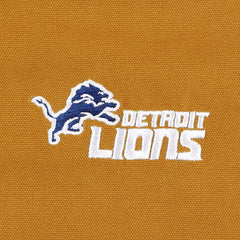 Detroit Lions Dunbrooke Big & Tall Dakota Canvas Hoodie Full-Zip Jacket - Tan - NFL