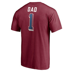 Colorado Avalanche Number One Dad Logo T-Shirt - Garnet | NHL discount