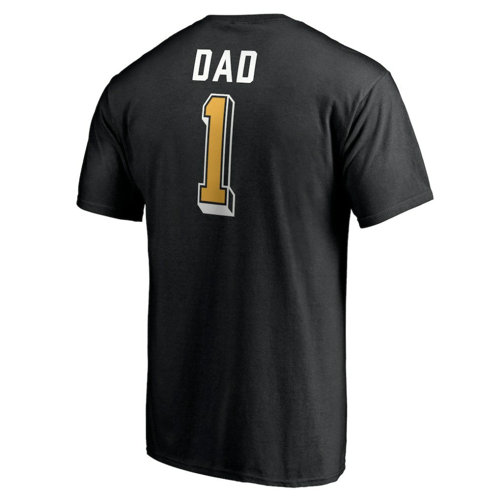 Pittsburgh Penguins Number One Dad Logo T-Shirt - Black | NHL Lifestyle