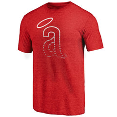 California Angels Cooperstown Weathered Logo Tri-Blend T-Shirt Outlet