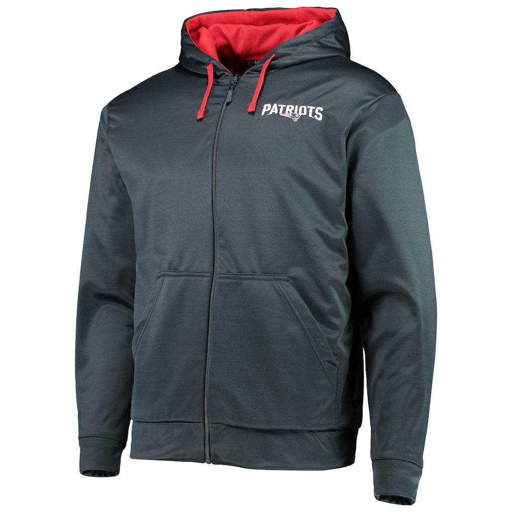 New England Patriots Dunbrooke Apprentice Full-Zip Hoodie - Navy/Red - NFL