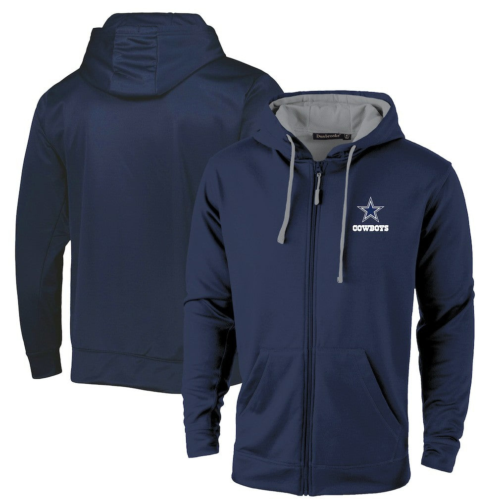 Dallas Cowboys Dunbrooke Apprentice Full-Zip Hoodie - Navy/Gray - NFL