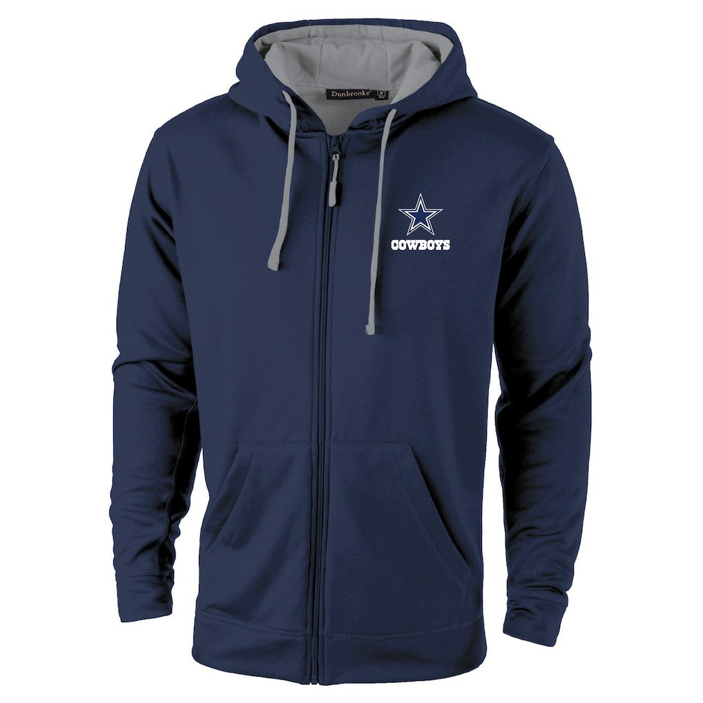 Dallas Cowboys Dunbrooke Apprentice Full-Zip Hoodie - Navy/Gray - NFL