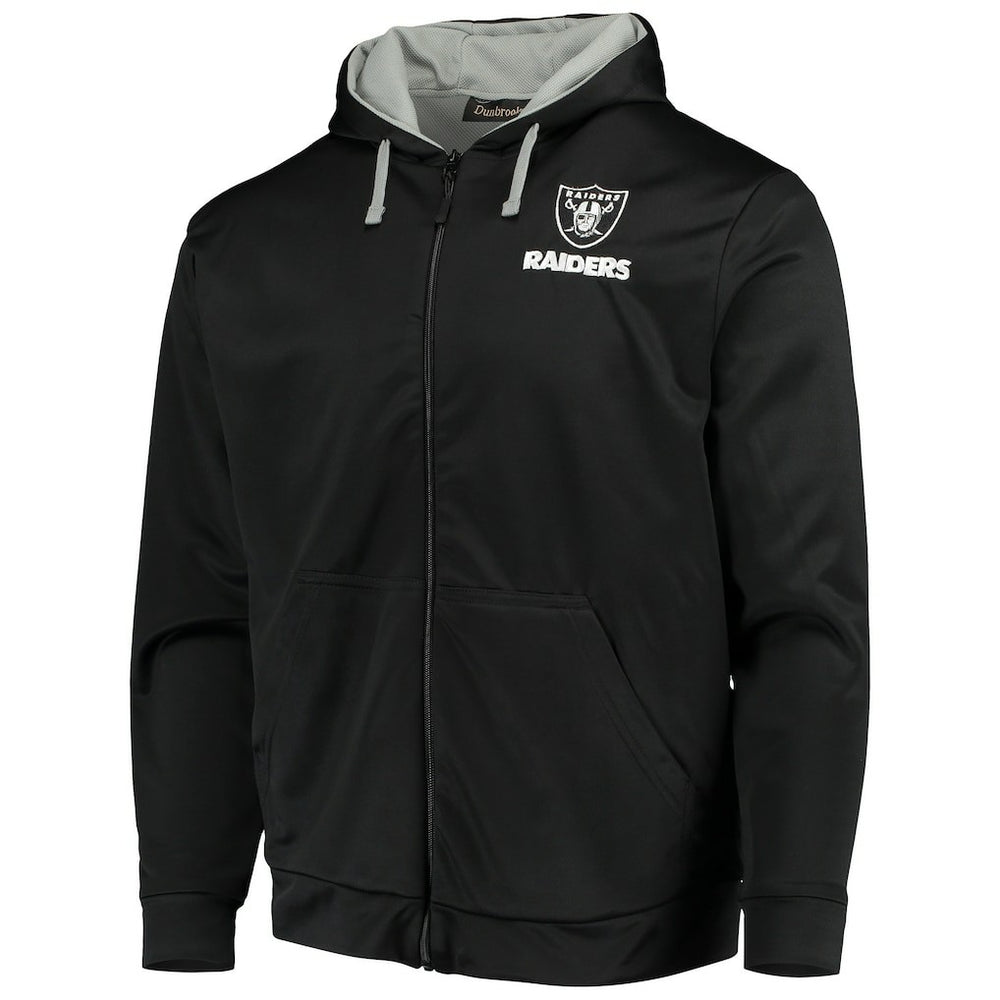 Las Vegas Raiders Dunbrooke Apprentice Full-Zip Hoodie - Black/Gray - NFL