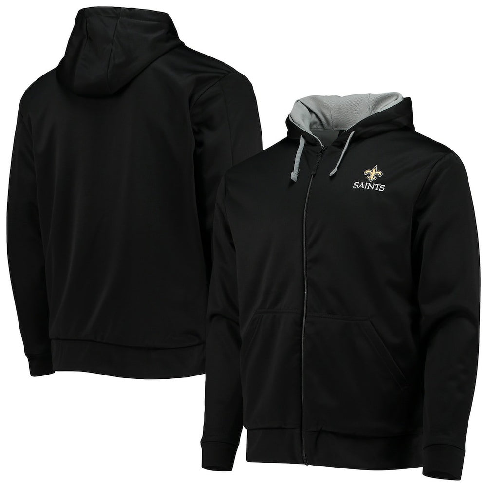 New Orleans Saints Dunbrooke Apprentice Full-Zip Hoodie - Black/Gray - NFL