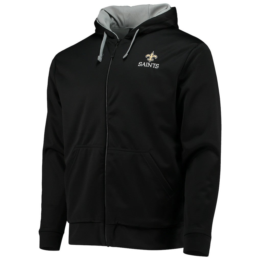 New Orleans Saints Dunbrooke Apprentice Full-Zip Hoodie - Black/Gray - NFL