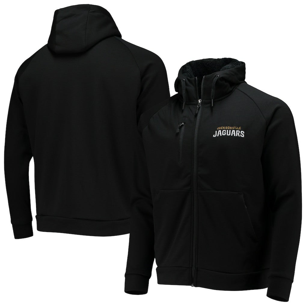 Jacksonville Jaguars Dunbrooke Shag Tri-Blend Full-Zip Raglan Hoodie - Black - NFL