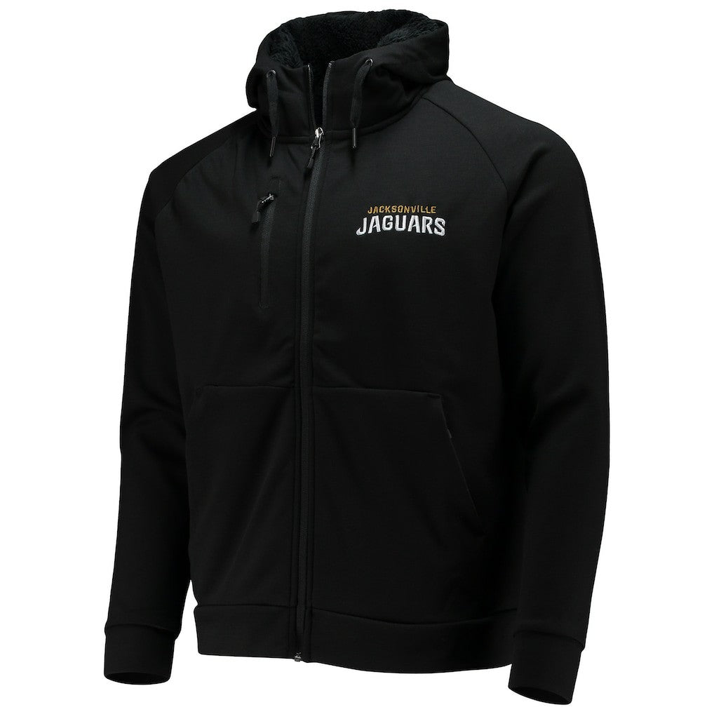 Jacksonville Jaguars Dunbrooke Shag Tri-Blend Full-Zip Raglan Hoodie - Black - NFL