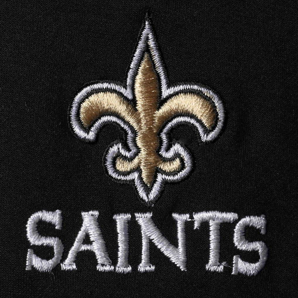 New Orleans Saints Dunbrooke Shag Tri-Blend Full-Zip Raglan Hoodie - Black - NFL