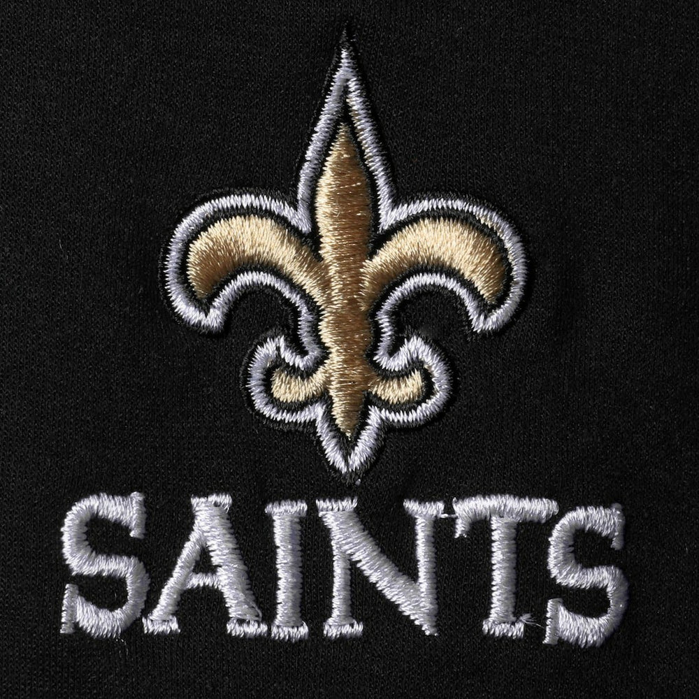 New Orleans Saints Dunbrooke Shag Tri-Blend Full-Zip Raglan Hoodie - Black - NFL