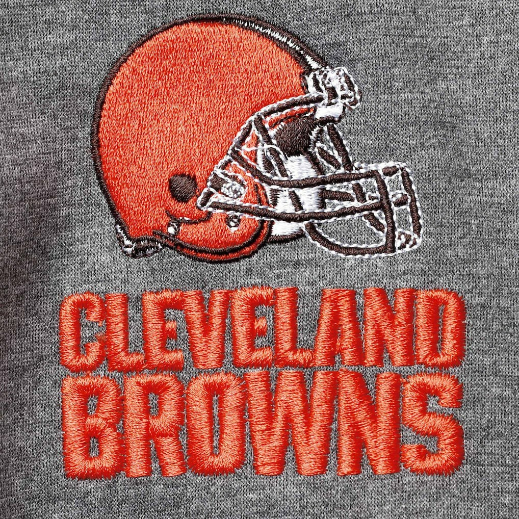 Cleveland Browns Dunbrooke Shag Tri-Blend Full-Zip Raglan Hoodie - Charcoal - NFL