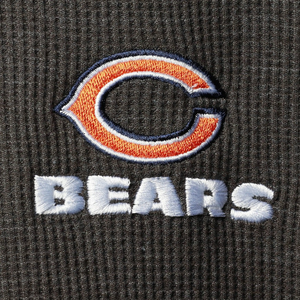 Chicago Bears Dunbrooke Logo Maverick Thermal Henley Long Sleeve T-Shirt - Heathered Gray - NFL