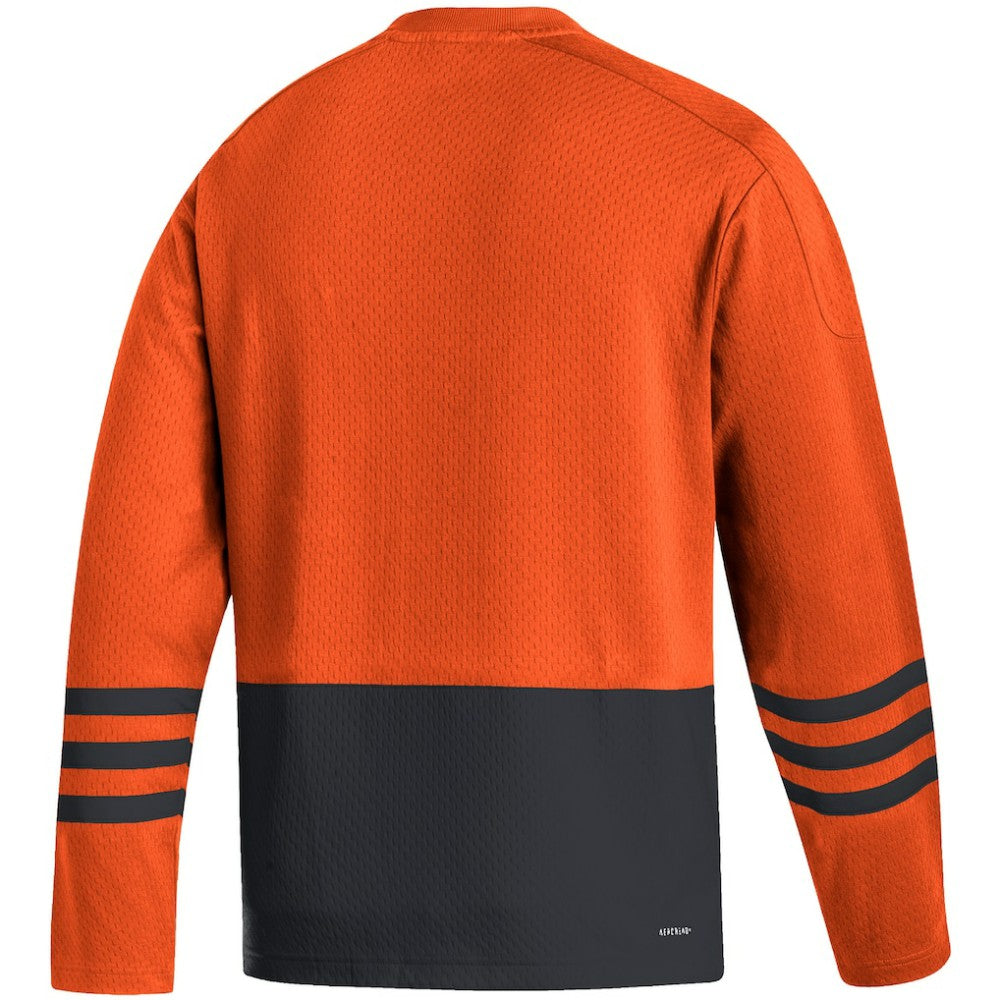 Philadelphia Flyers adidas Logo AEROREADY Pullover Sweater - Orange | Adidas Clearance