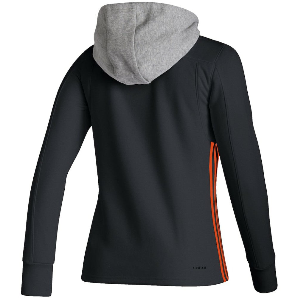 Philadelphia Flyers adidas Women's Skate Lace AEROREADY Pullover Hoodie - Black | Adidas near me