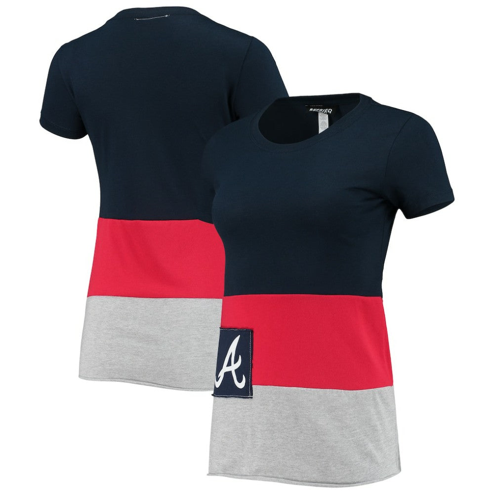 Atlanta Braves Refried Apparel Women's Sustainable Fitted T-Shirt Outlet