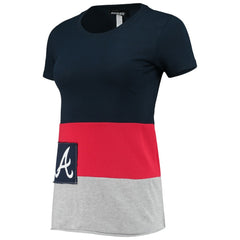 Atlanta Braves Refried Apparel Women's Sustainable Fitted T-Shirt Outlet