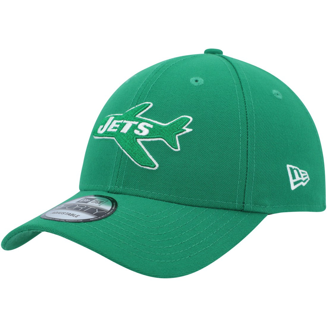 New York Jets New Era Plane The League 9FORTY Adjustable Hat - Kelly Green - NFL