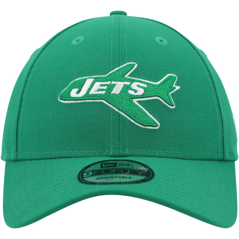 New York Jets New Era Plane The League 9FORTY Adjustable Hat - Kelly Green - NFL
