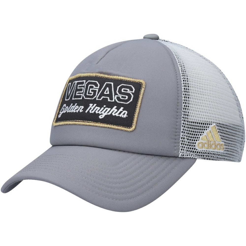 Vegas Golden Knights adidas Locker Room Foam Trucker Snapback Hat - Gray/White | Adidas near me
