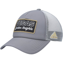 Vegas Golden Knights adidas Locker Room Foam Trucker Snapback Hat - Gray/White | Adidas near me
