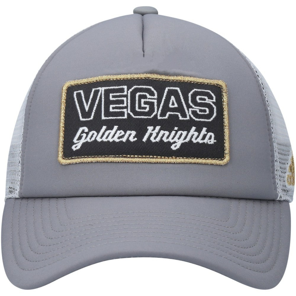 Vegas Golden Knights adidas Locker Room Foam Trucker Snapback Hat - Gray/White | Adidas near me