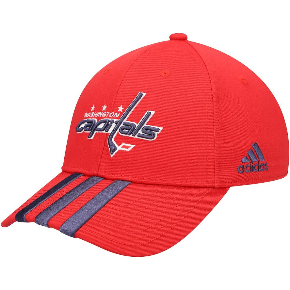 Washington Capitals adidas Locker Room Three Stripe Adjustable Hat - Red | Adidas sale