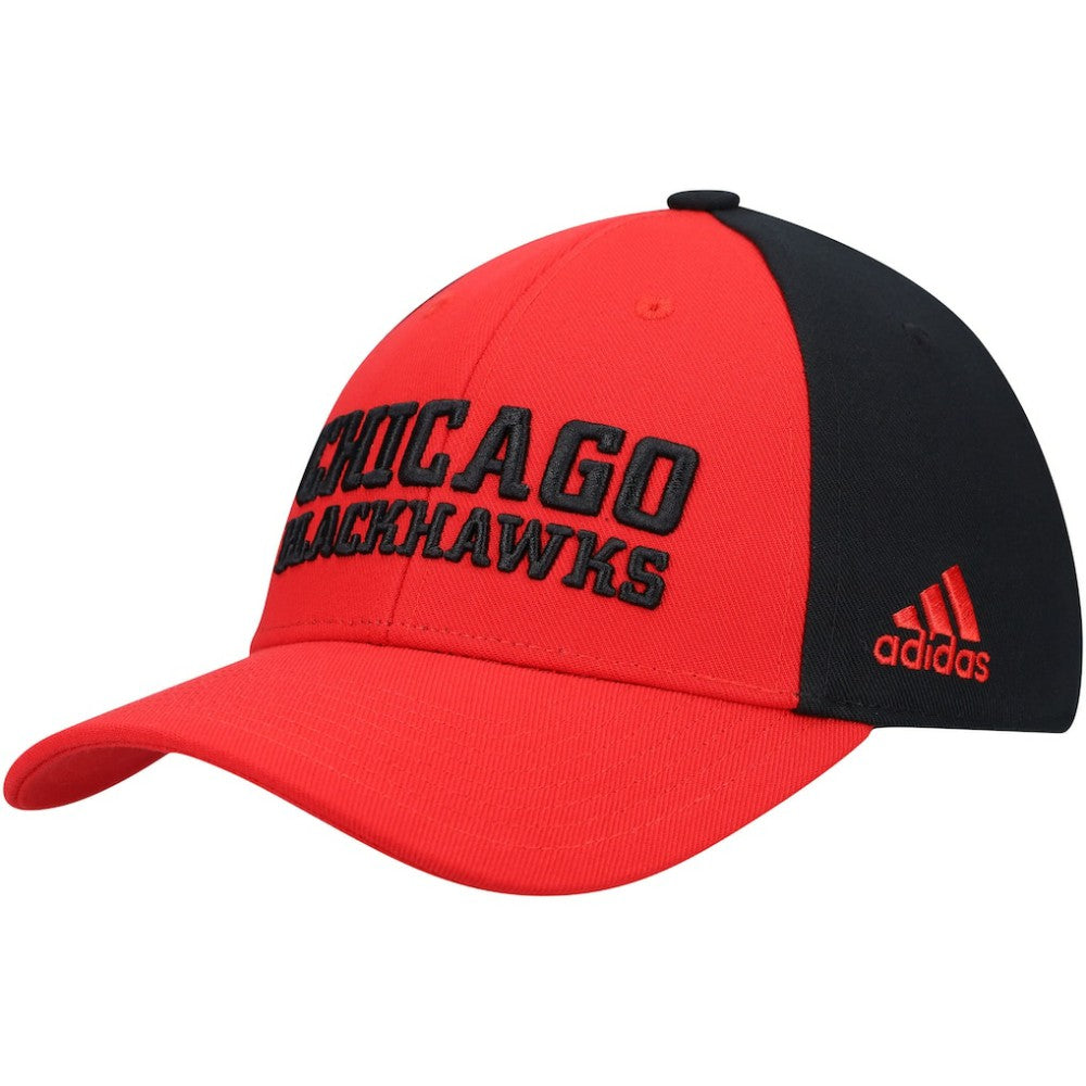 Chicago Blackhawks adidas Locker Room Adjustable Hat - Red | Adidas Lifestyle