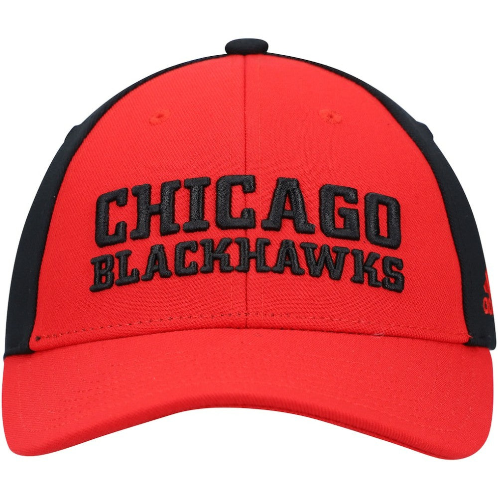Chicago Blackhawks adidas Locker Room Adjustable Hat - Red | Adidas Lifestyle