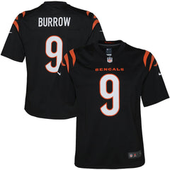 Joe Burrow Cincinnati Bengals Youth Game Jersey - Black - Nike