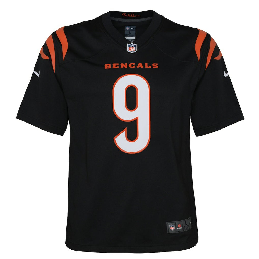 Joe Burrow Cincinnati Bengals Youth Game Jersey - Black - Nike