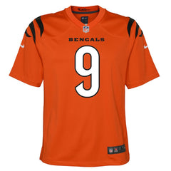 Joe Burrow Cincinnati Bengals Youth Game Jersey - Orange - Nike