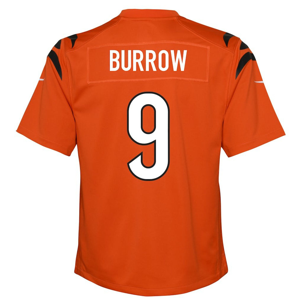 Joe Burrow Cincinnati Bengals Youth Game Jersey - Orange - Nike