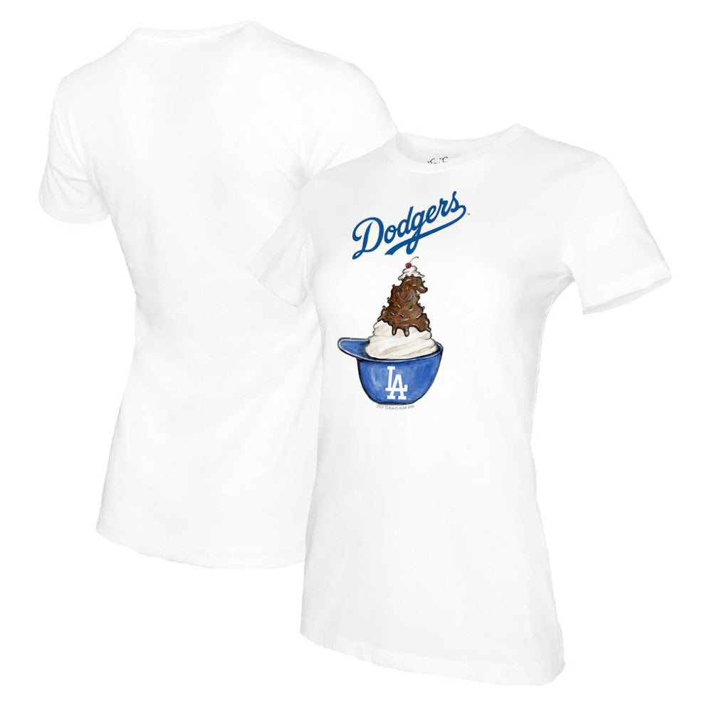 Los Angeles Dodgers Tiny Turnip Women's Sundae Helmet T-Shirt Near Me