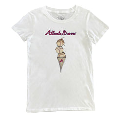 Atlanta Braves Tiny Turnip Women's Triple Scoop T-Shirt Outlet