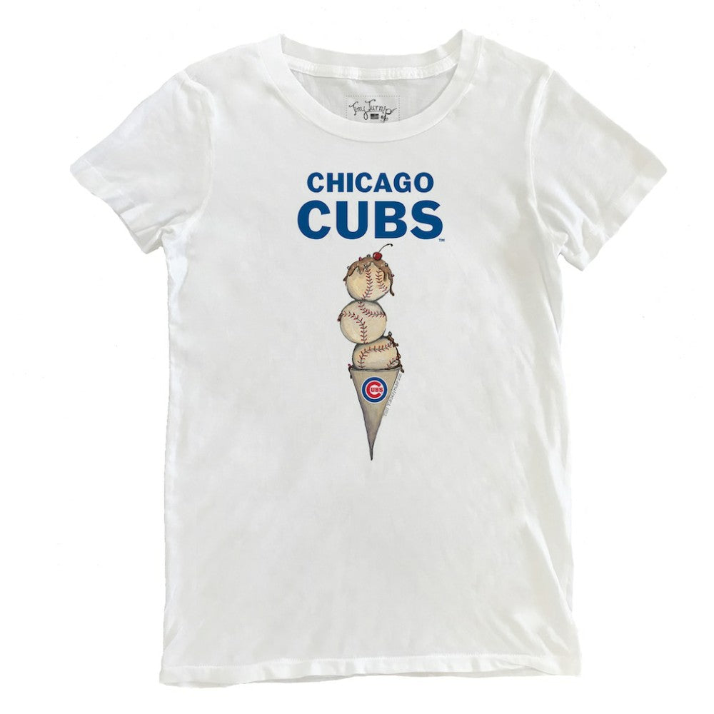 Chicago Cubs Tiny Turnip Women's Triple Scoop T-Shirt Sale