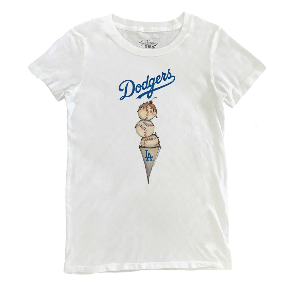 Los Angeles Dodgers Tiny Turnip Women's Triple Scoop T-Shirt Sale