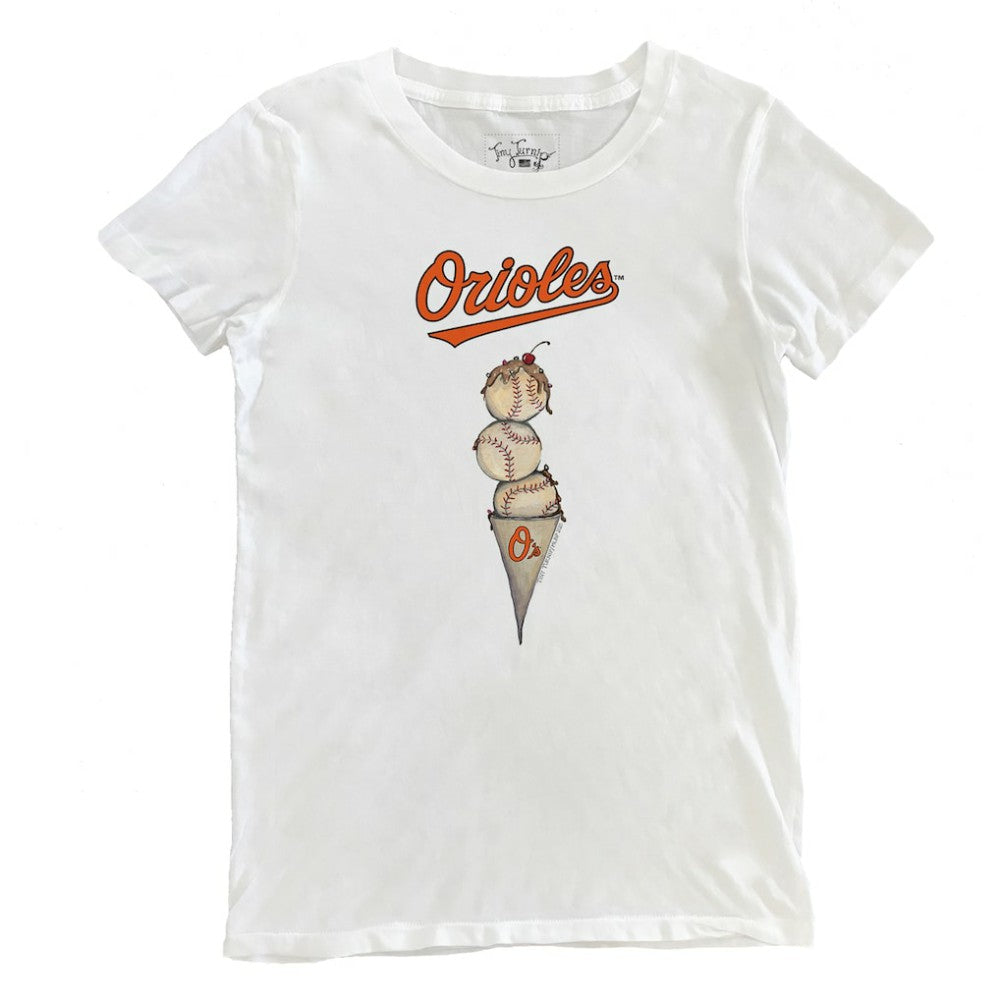 Baltimore Orioles Tiny Turnip Women's Triple Scoop T-Shirt for sale