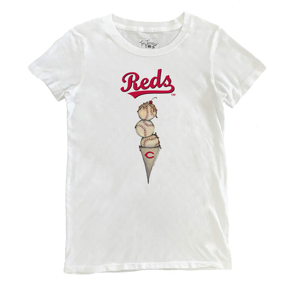 Cincinnati Reds Tiny Turnip Women's Triple Scoop T-Shirt Sale